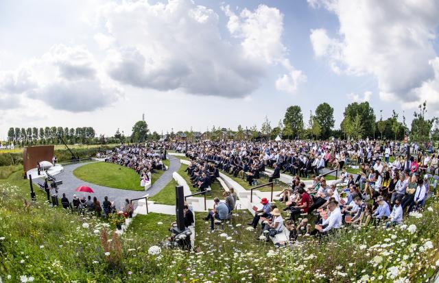 Herdenking MH17-vliegramp in Vijfhuizen