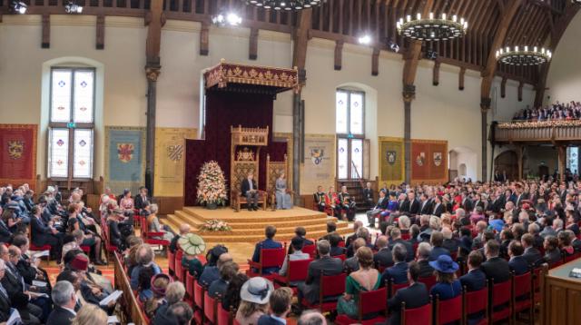 Een volle Ridderzaal op Prinsjesdag